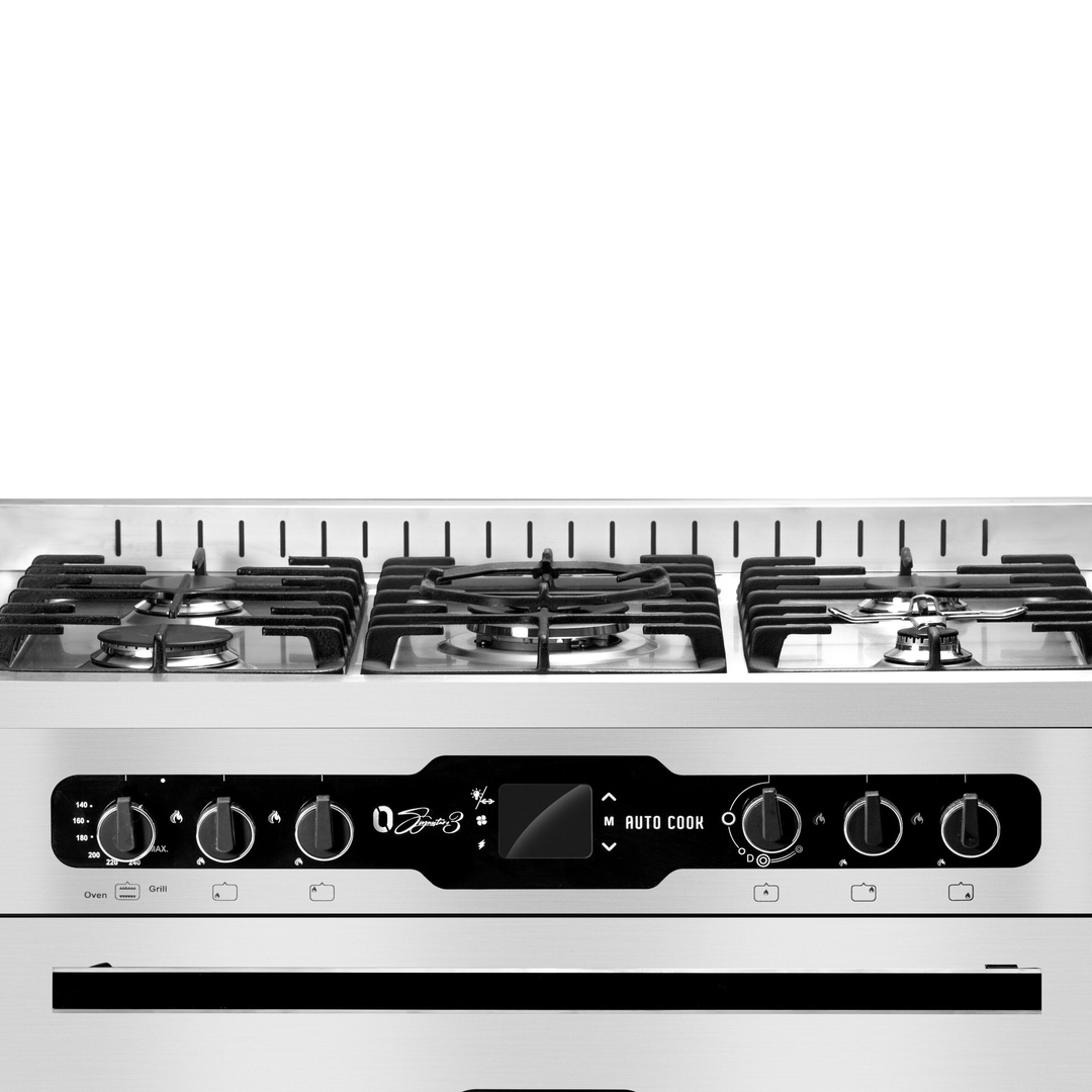 بوتجاز غاز يوييون اير سيجنتشر اوتوكوك هايبرد - سيلفر - 5 شعلة - C69SSGC383ICPSF1CHOS32WAL