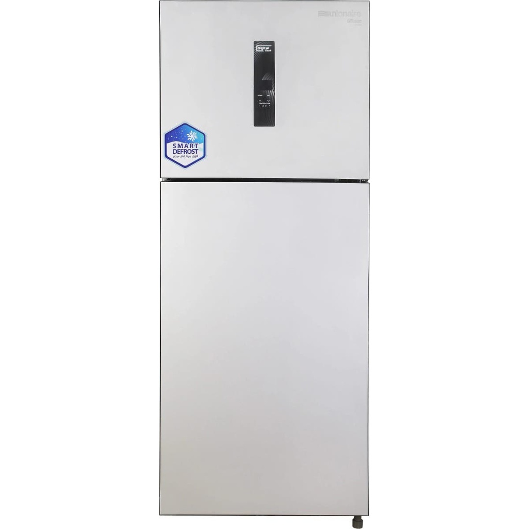 ثلاجه ديفروست يونيون اير 2 باب فريزر علوي - 380 لتر - رمادي - RD-380VVA-DSH