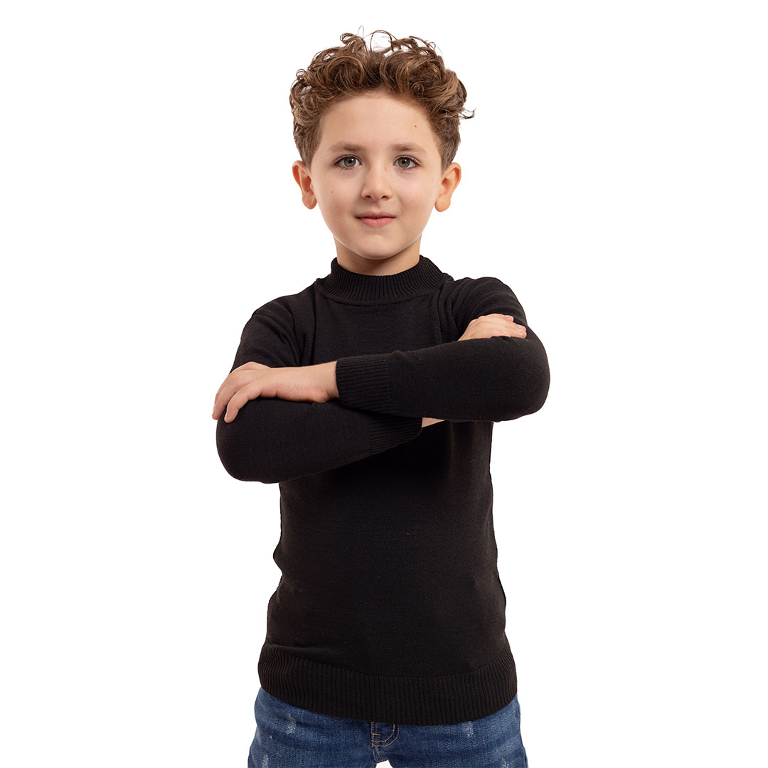 بلوفر رقبة نصف عاليه للأطفال