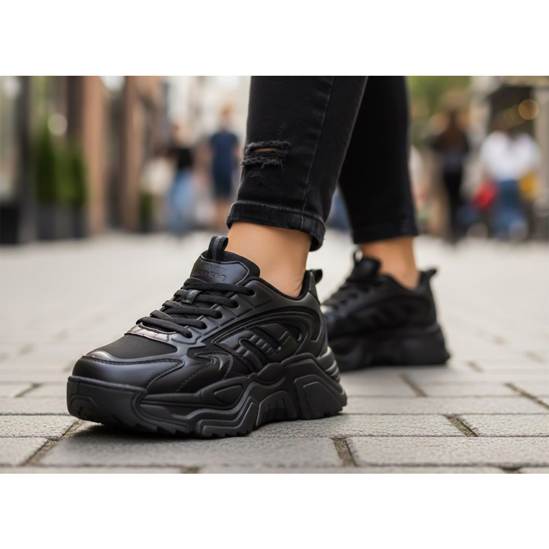 كوتشى رياضى خفيف حريمي - أسود - L842