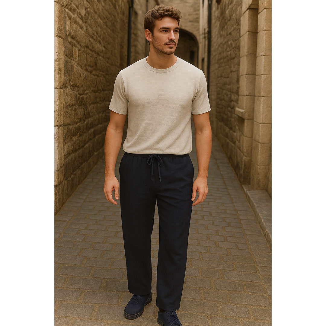 بنطلون بسكوتة برباط رجالي