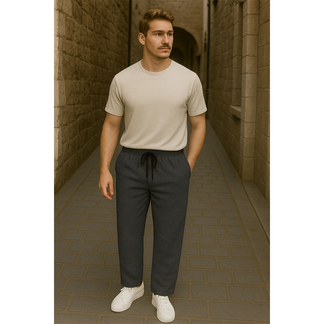 بنطلون بسكوتة برباط رجالي