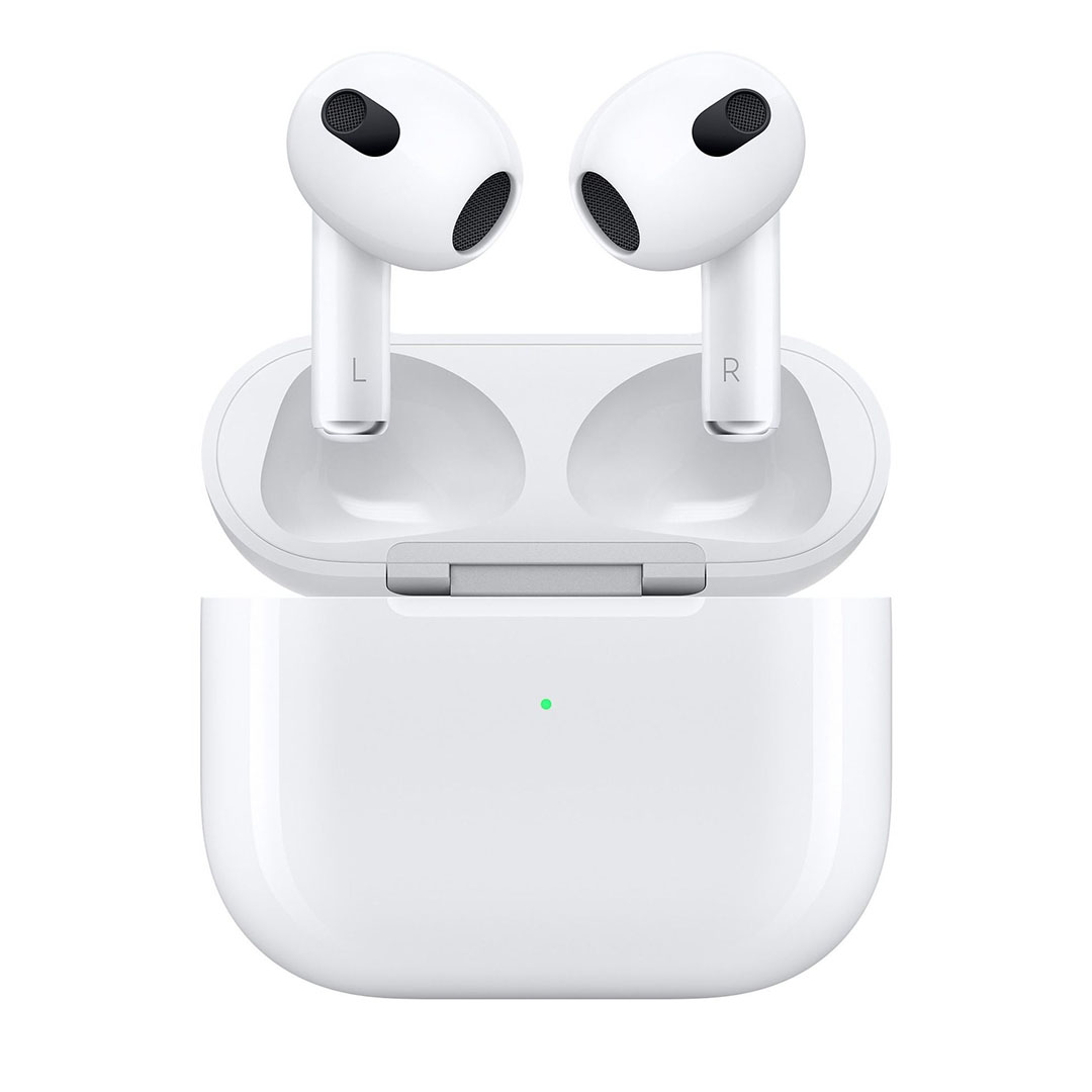 سماعة أذن لا سلكية الجيل الثالث مع علبة شحن Lightning - أبيض