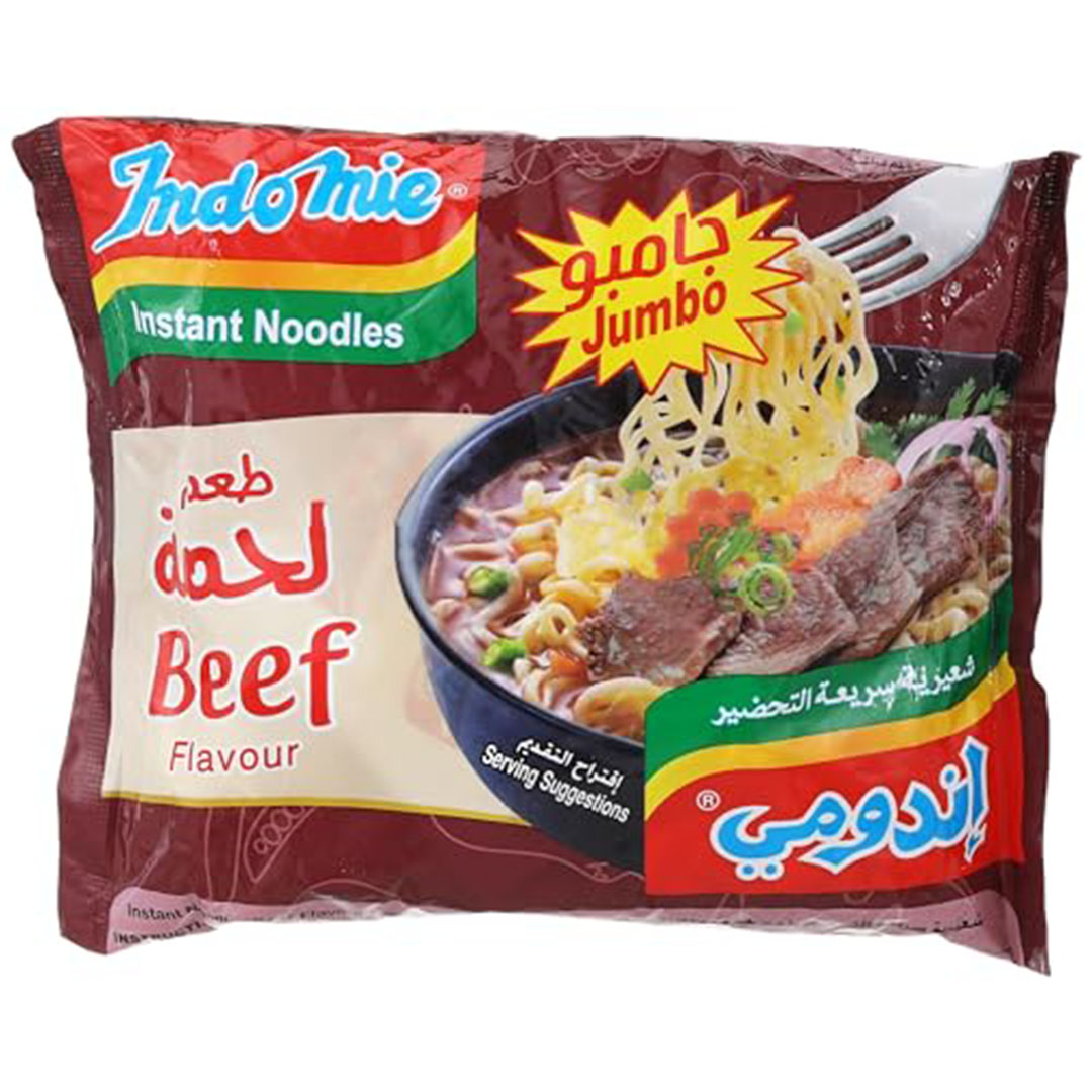 إندومي نودلز سريعة التحضير بنكهة اللحم البقري - 100 جرام