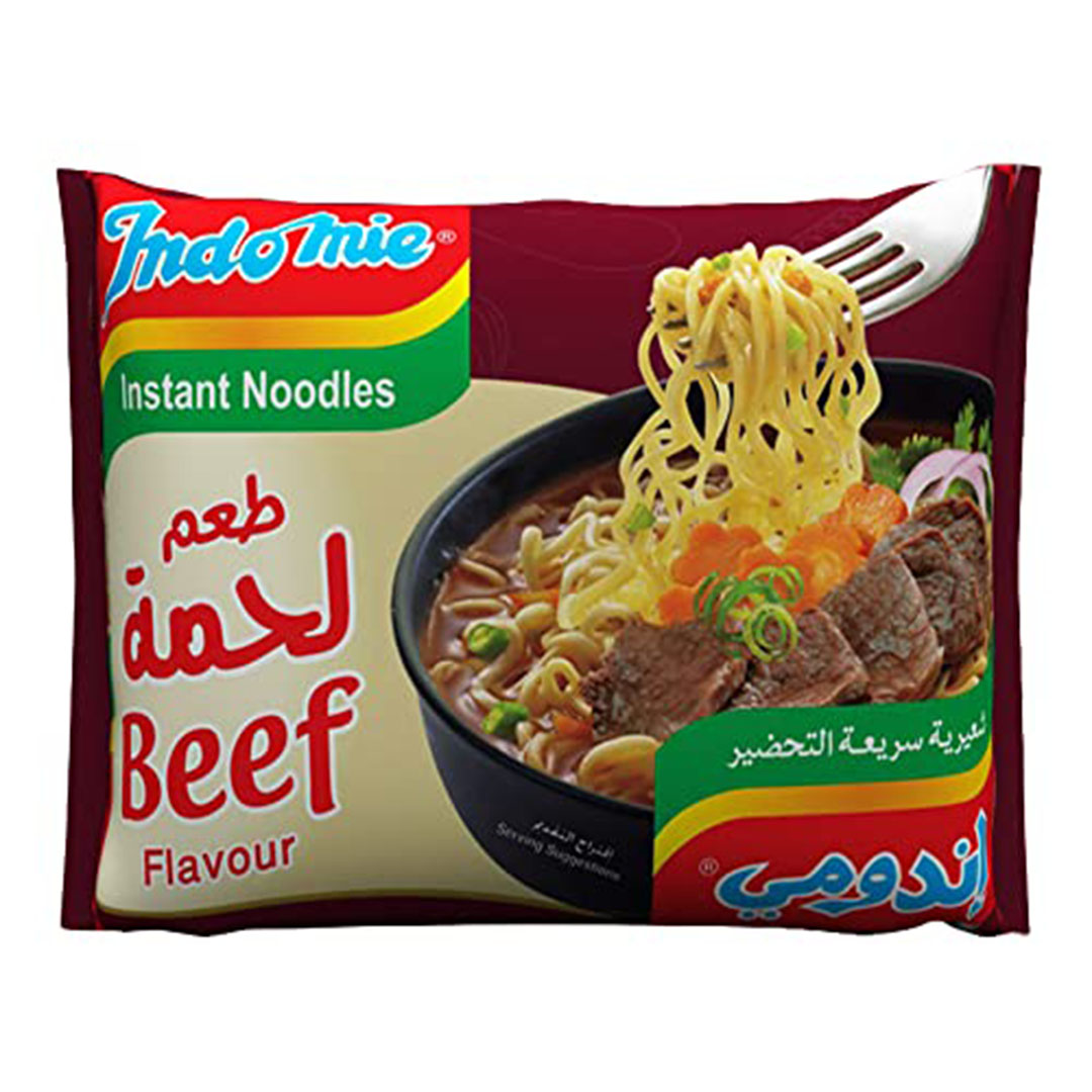 نودلز إندومي سريعة التحضير بنكهة اللحم البقري - 70 جرام