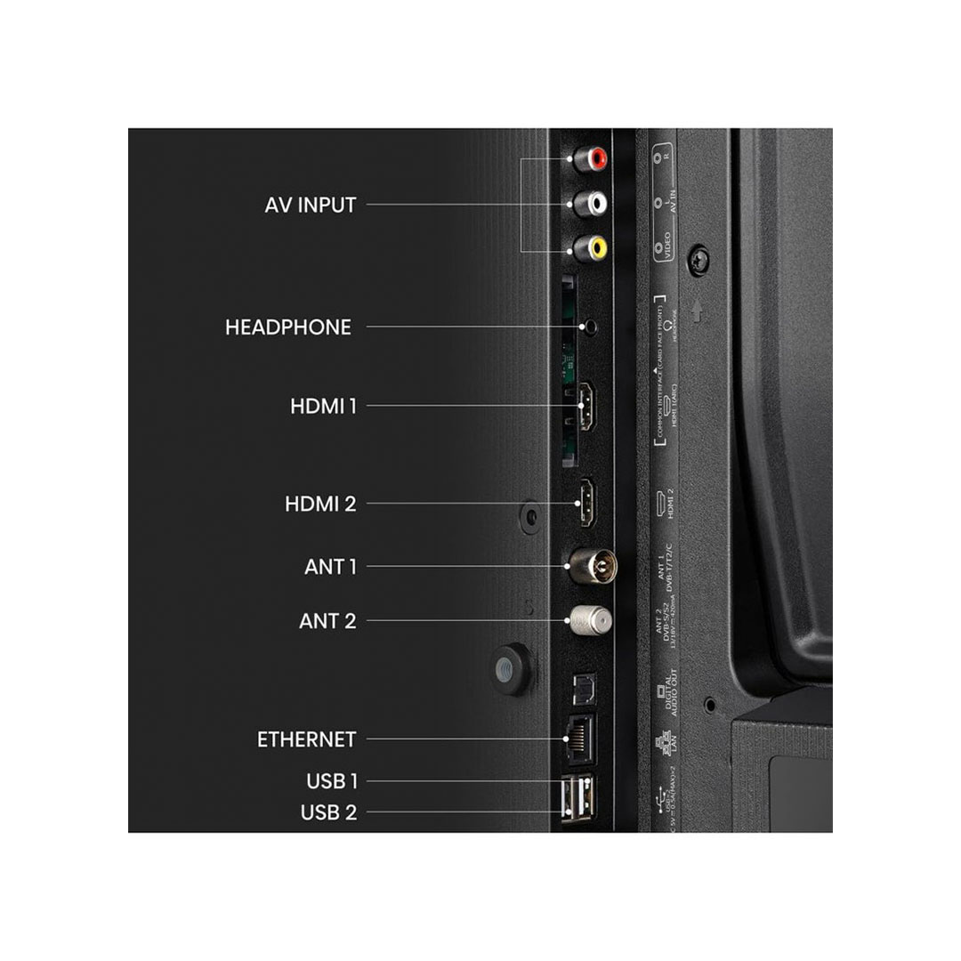 تلفزيون سمارت هايسينس 32 بوصة - LED - واي فاي مدمج - أسود - 32A4K