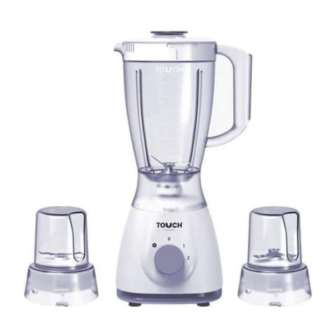 خلاط طعام مع مطحنتين إنسباير تاتش الزنوكي - 1.5 لتر - أبيض - 40550