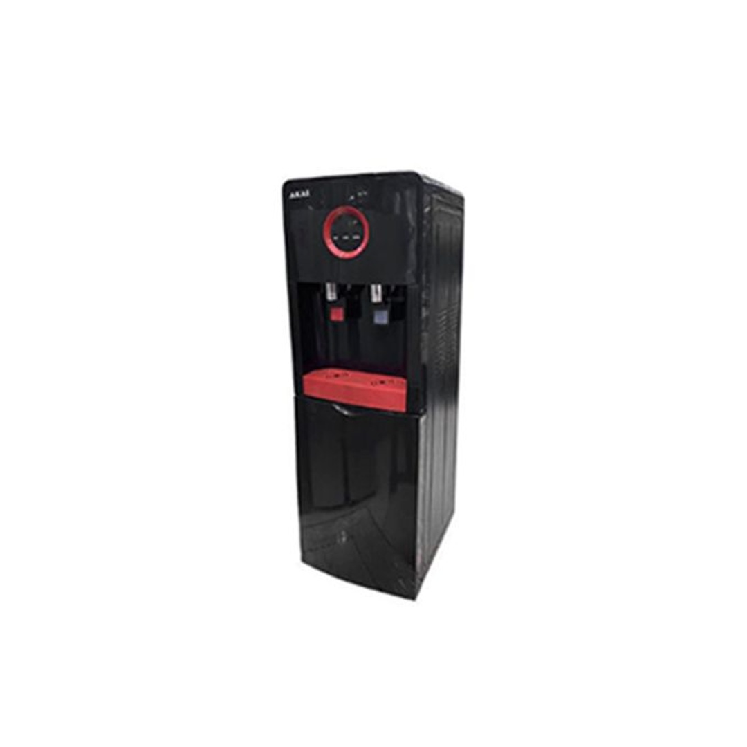مبرد مياه اكاي AK-WD2 - 2 حنفية ساخن وبارد + ثلاجة - أسود