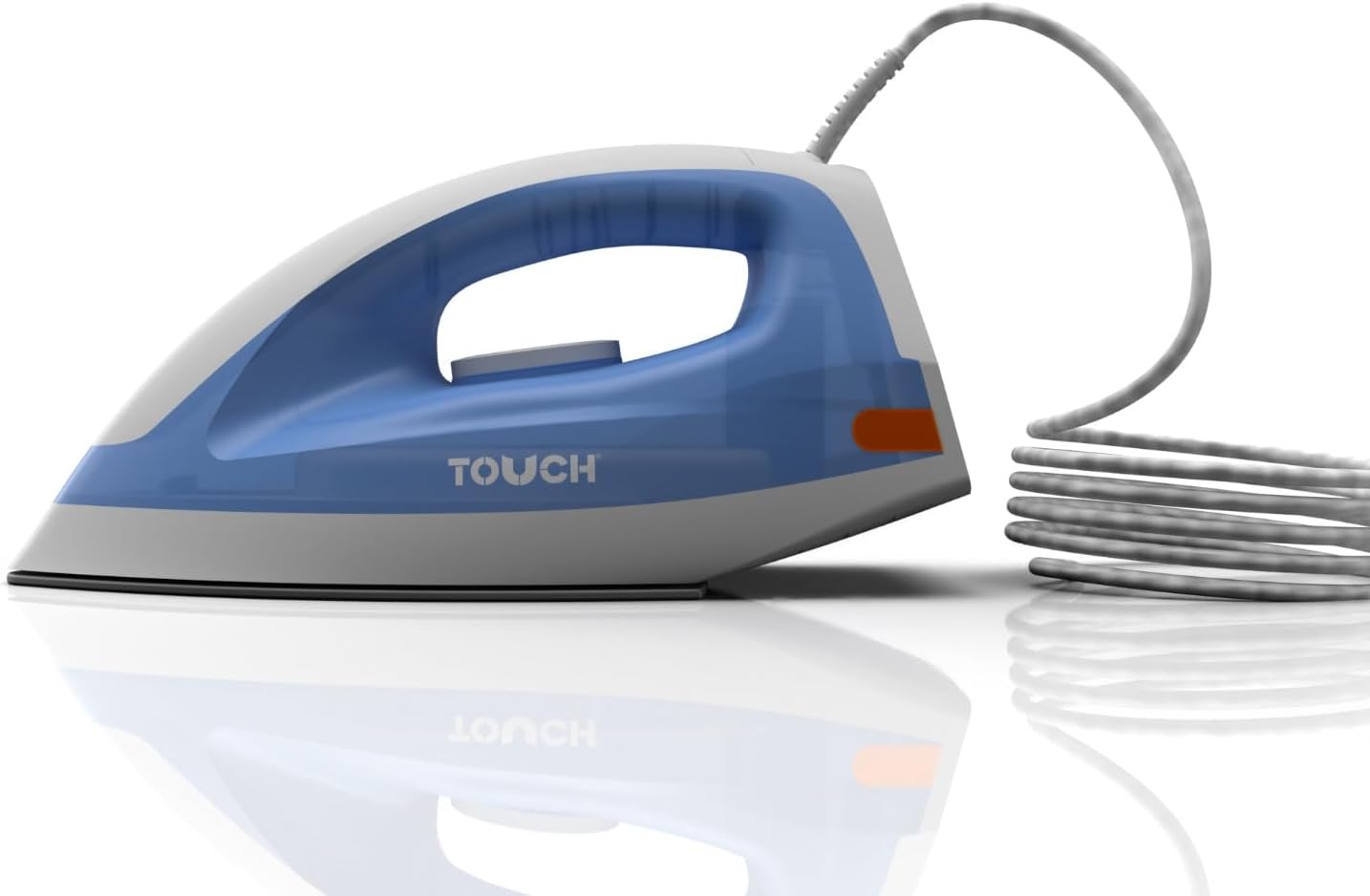 مكواة جافة تاتش الزنوكي - 1600 وات - أزرق / أبيض - 40420