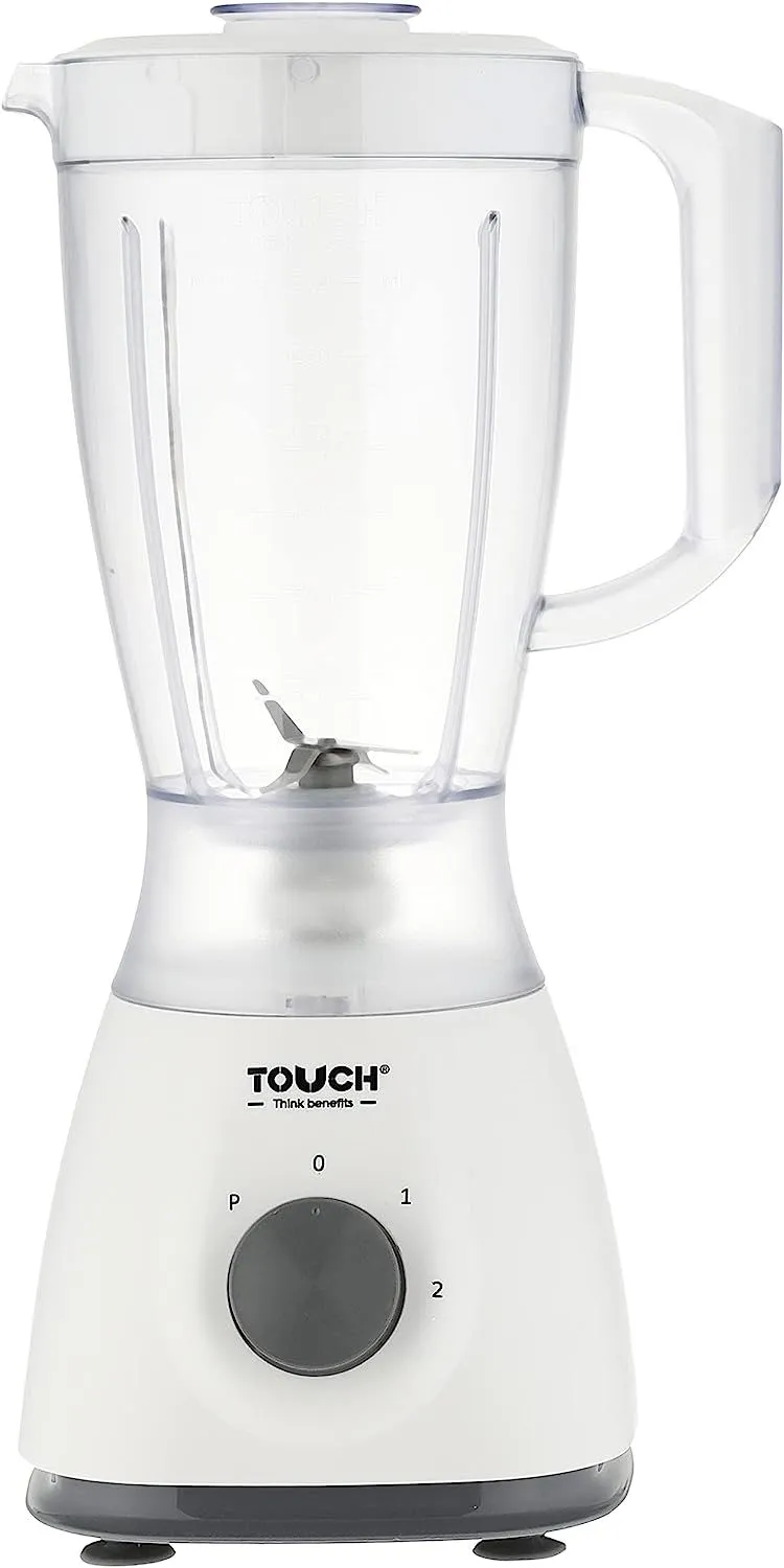 خلاط طعام مع مطحنتين إنسباير تاتش الزنوكي - 1.5 لتر - أبيض - 40550