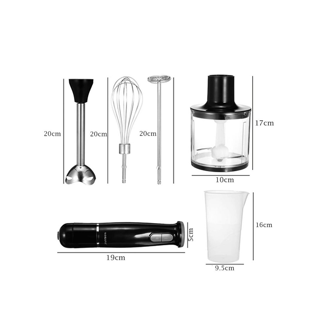 SK-1714-5 هاند بلندر سوكاني 5 في 1 – 800 وات – أسود