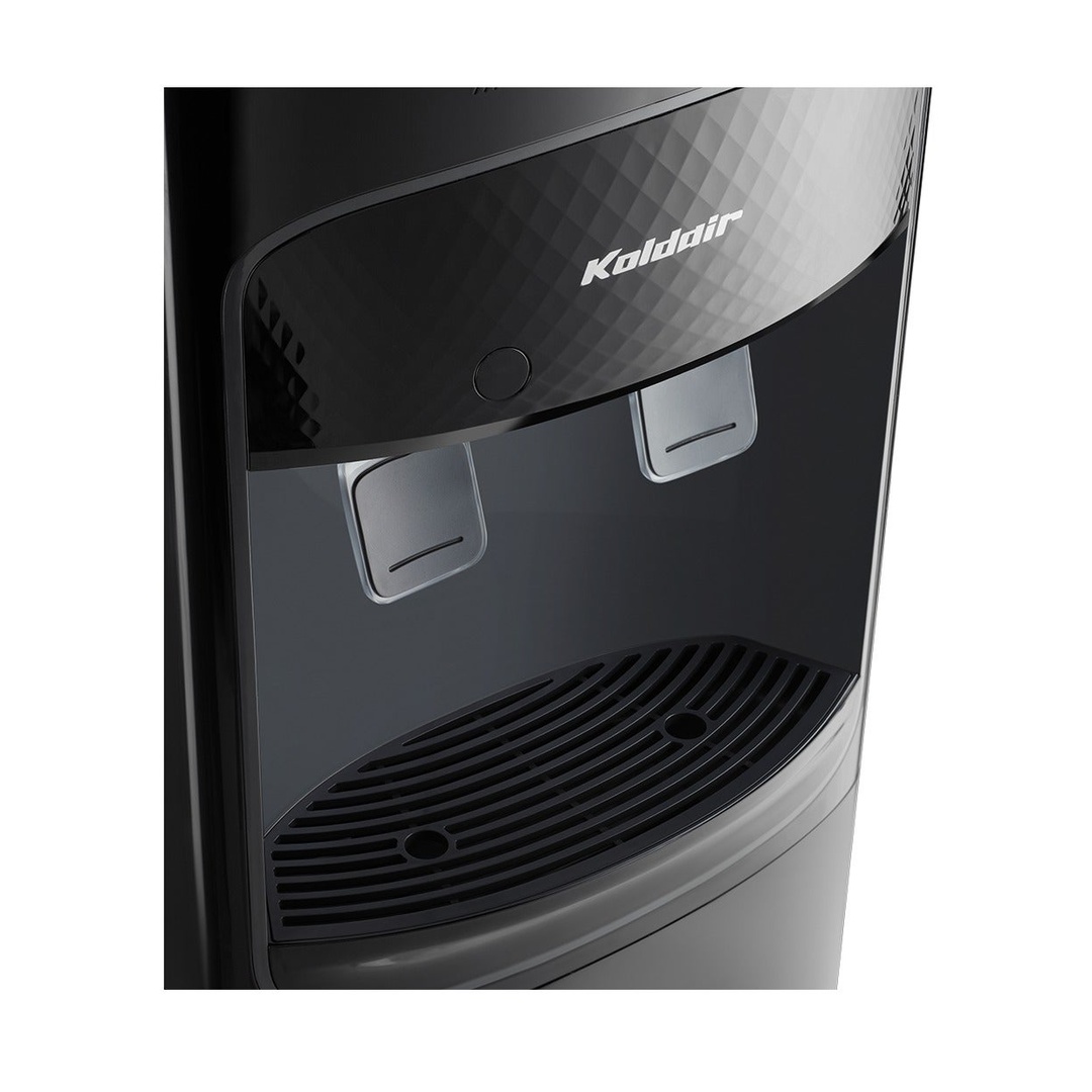 مبرد مياه كولدير AF-2T تحميل علوي بثلاجة - 2 حنفية ساخن وبارد - أسود