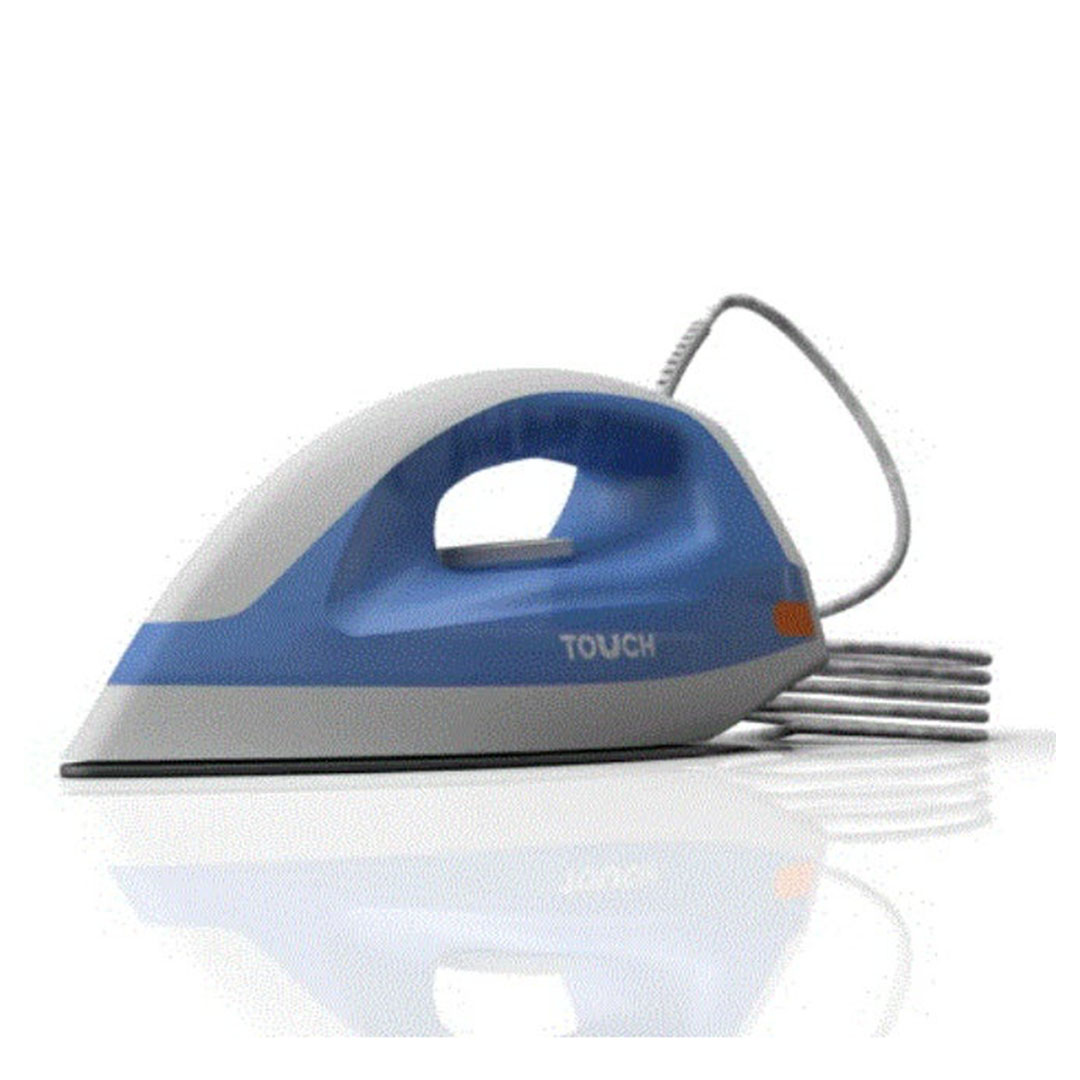 مكواة جافة تاتش الزنوكي - 1600 وات - أزرق / أبيض - 40420