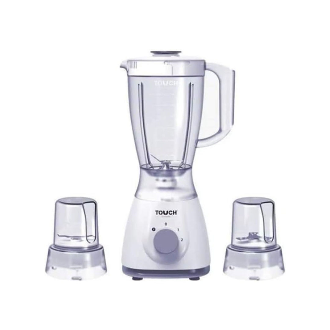 خلاط طعام مع مطحنتين إنسباير تاتش الزنوكي - 1.5 لتر - أبيض - 40550