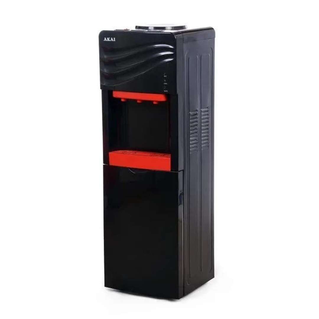 مبرد مياه اكاي AK-W-D3 - 3 حنفية - ساخن / بارد / فاتر و ثلاجة - أسود
