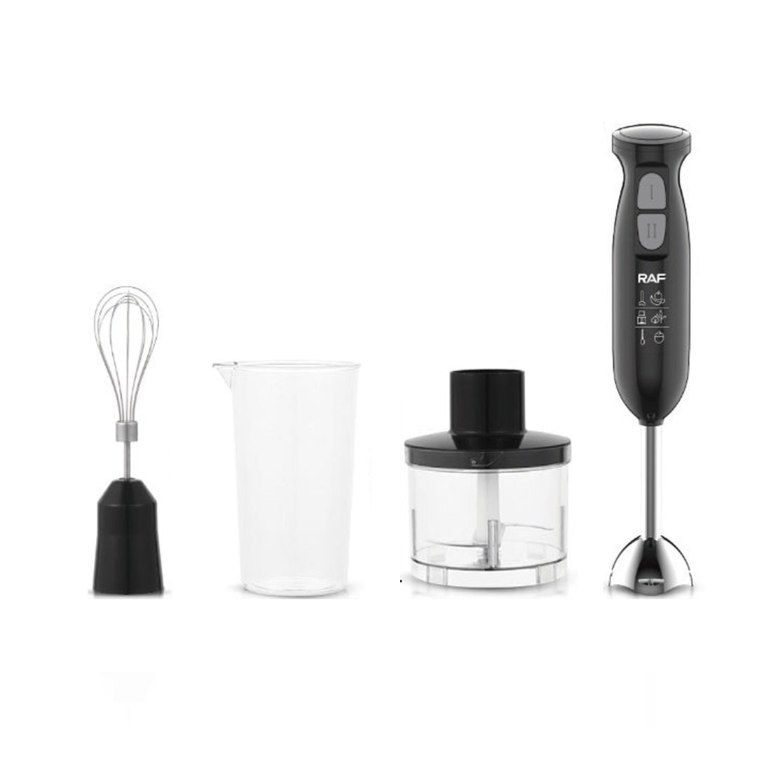 هاند بلندر من راف - 4 * 1 - 800 وات - أسود / فضي - R.327