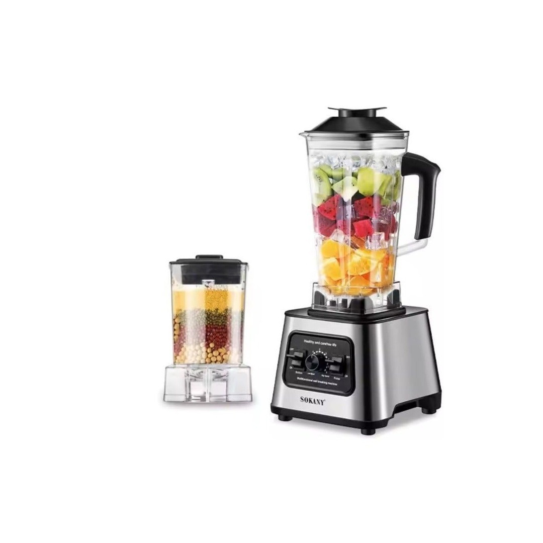 خلاط سوكاني SK-999N 9 سرعات - 6000 وات - 2.5 لتر - فضي