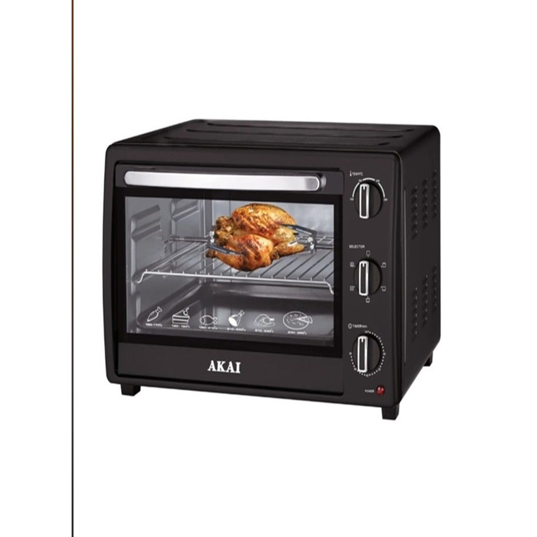 فرن كهربائي اكاي AK-45LT مع شواية وتايمر - 45 لتر - 2200 وات