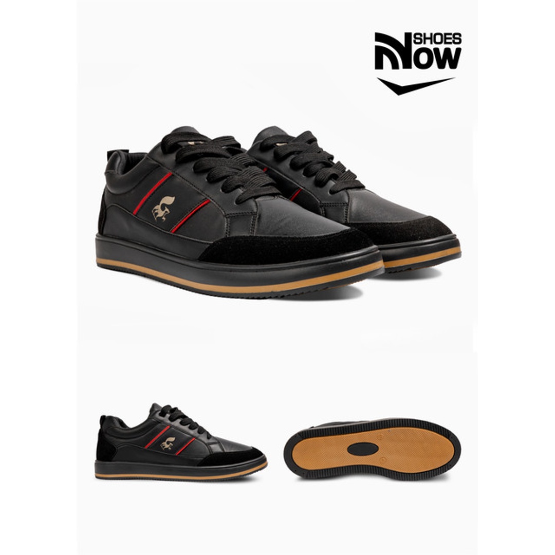 سنيكرز كاجوال رجالي جلد مع شمواه SK12