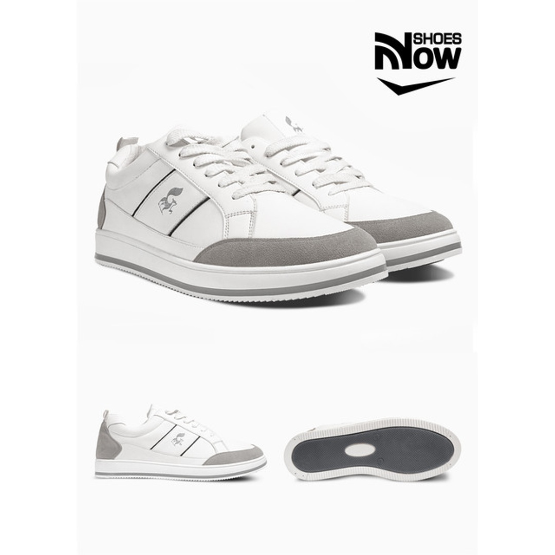 سنيكرز كاجوال رجالي جلد مع شمواه SK12