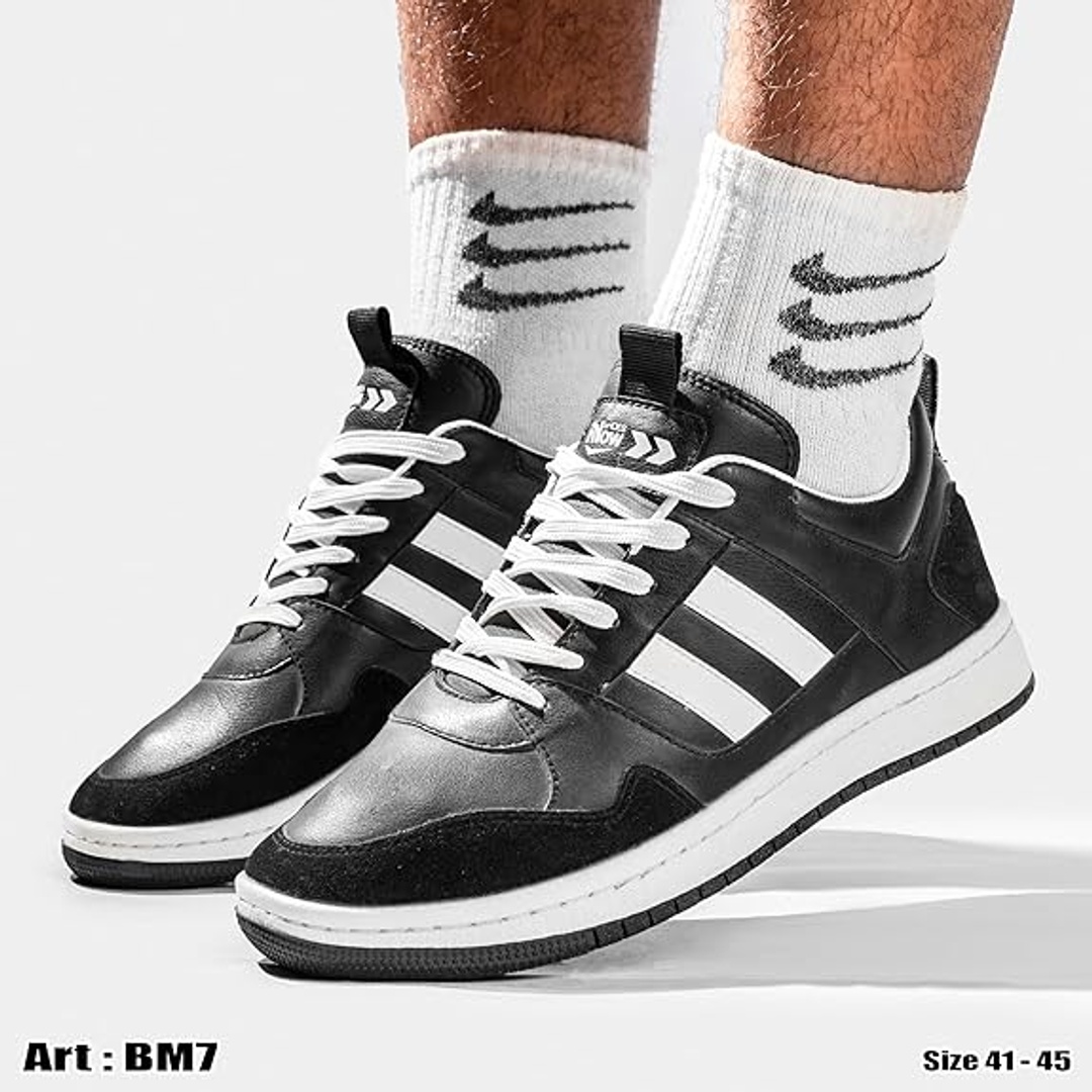 جزمة بخطين رجالي كاجوال جلد