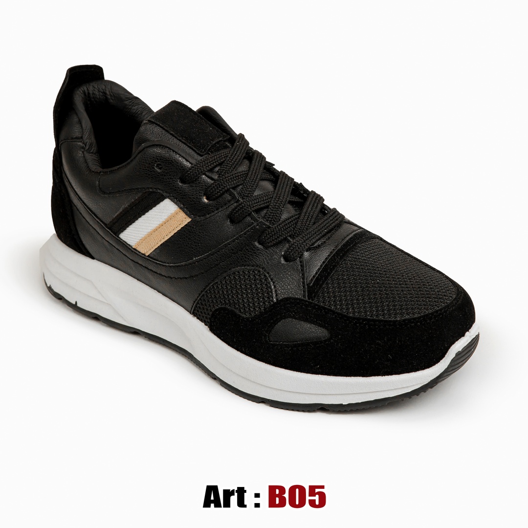 سنيكرز رجالي كاجوال جلد مع شمواه BO5