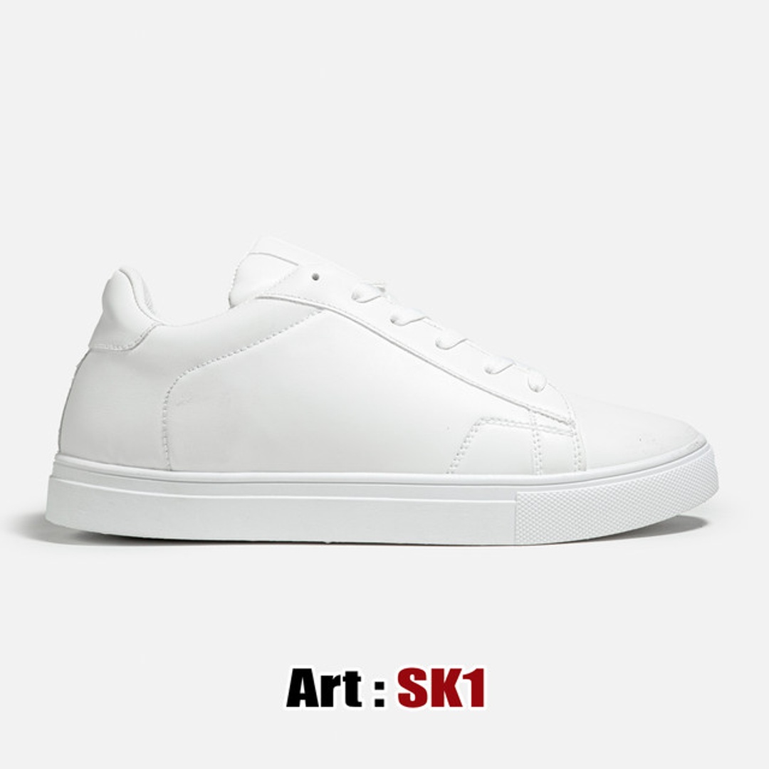 سنيكرز كاجوال رجالي جلد سادة