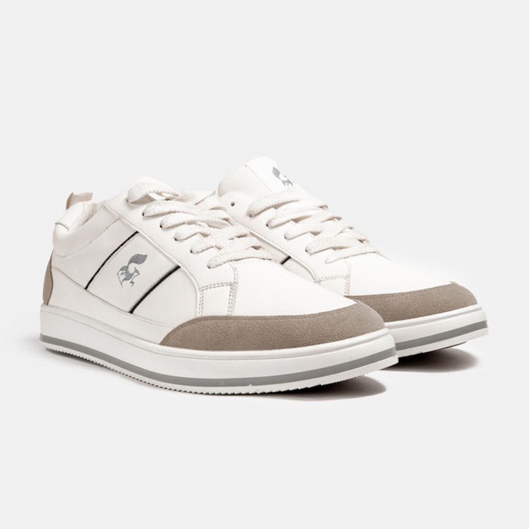 سنيكرز كاجوال رجالي جلد مع شمواه SK12