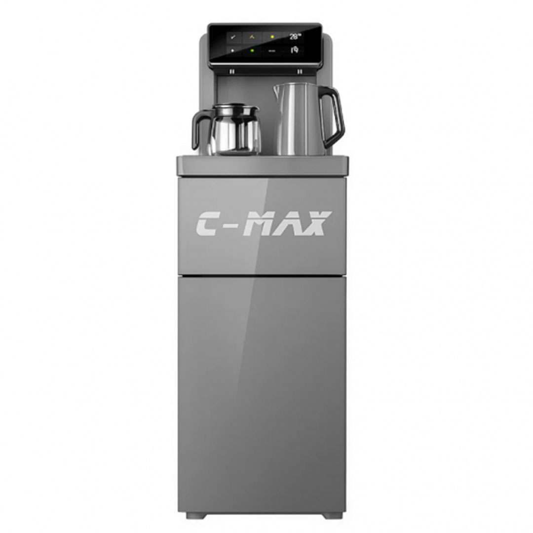 مبرد مياه سي ماكس ديجيتال بارد و ساخن - 2 حنفية - رمادي - AFK-1865