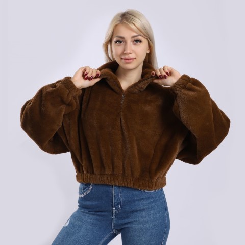 سويت شيرت فرو قصير - جملي