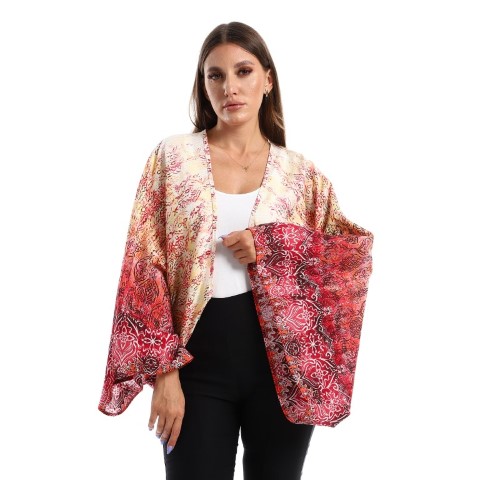 بوليرو بكم واسع متعدد الألوان