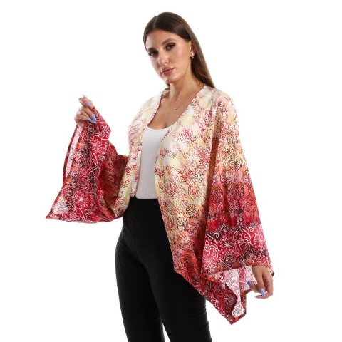 بوليرو بكم واسع متعدد الألوان