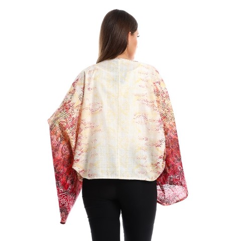 بوليرو بكم واسع متعدد الألوان