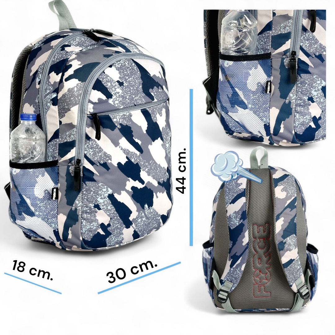 حقيبة الظهر اليومية للجنسين - صاعقه رمادي