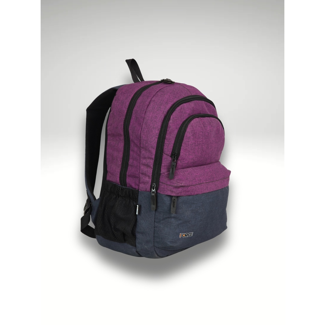 حقيبة مدرسة بسوست خارجية - كتان