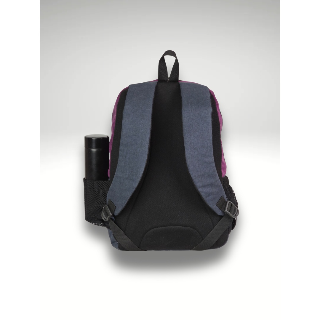 حقيبة مدرسة بسوست خارجية - كتان