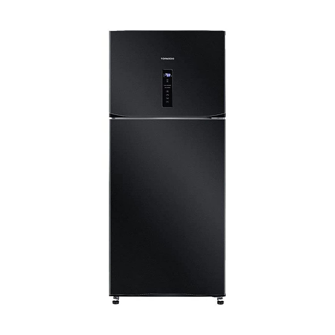 ثلاجة تورنيدو - ديجيتال - نو فروست - 386 لتر - أسود - RF-480AT-BK