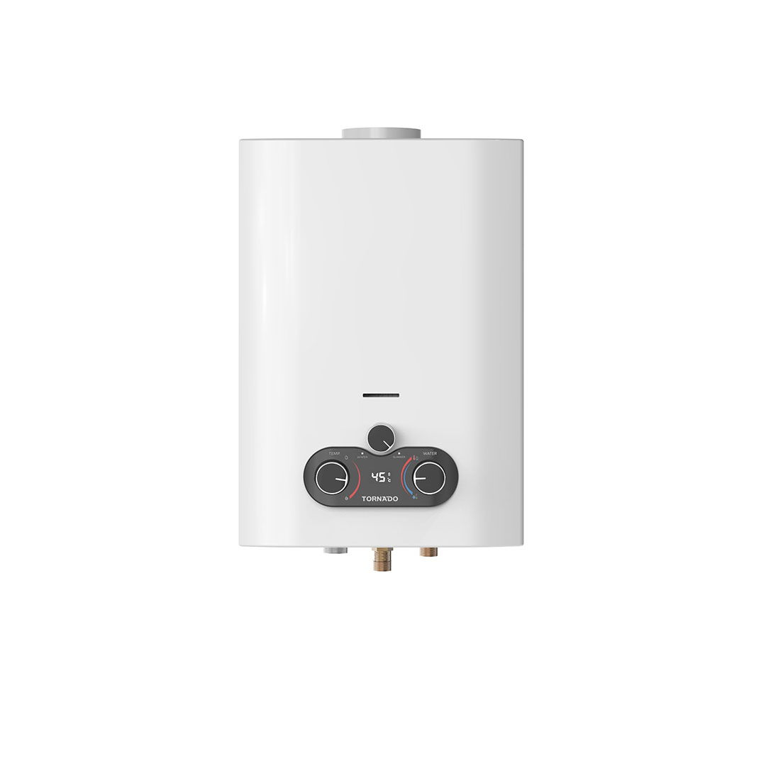سخان مياه غاز تورنيدو - 6 لتر - أبيض - GHE-C06CTE-W