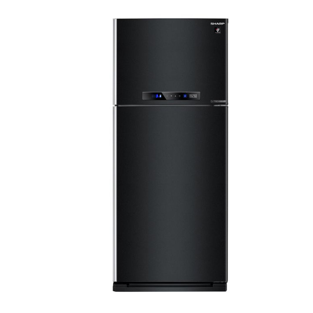 ثلاجة شارب - انفرتر - بلازما هايبرد - 450 لتر - أسود