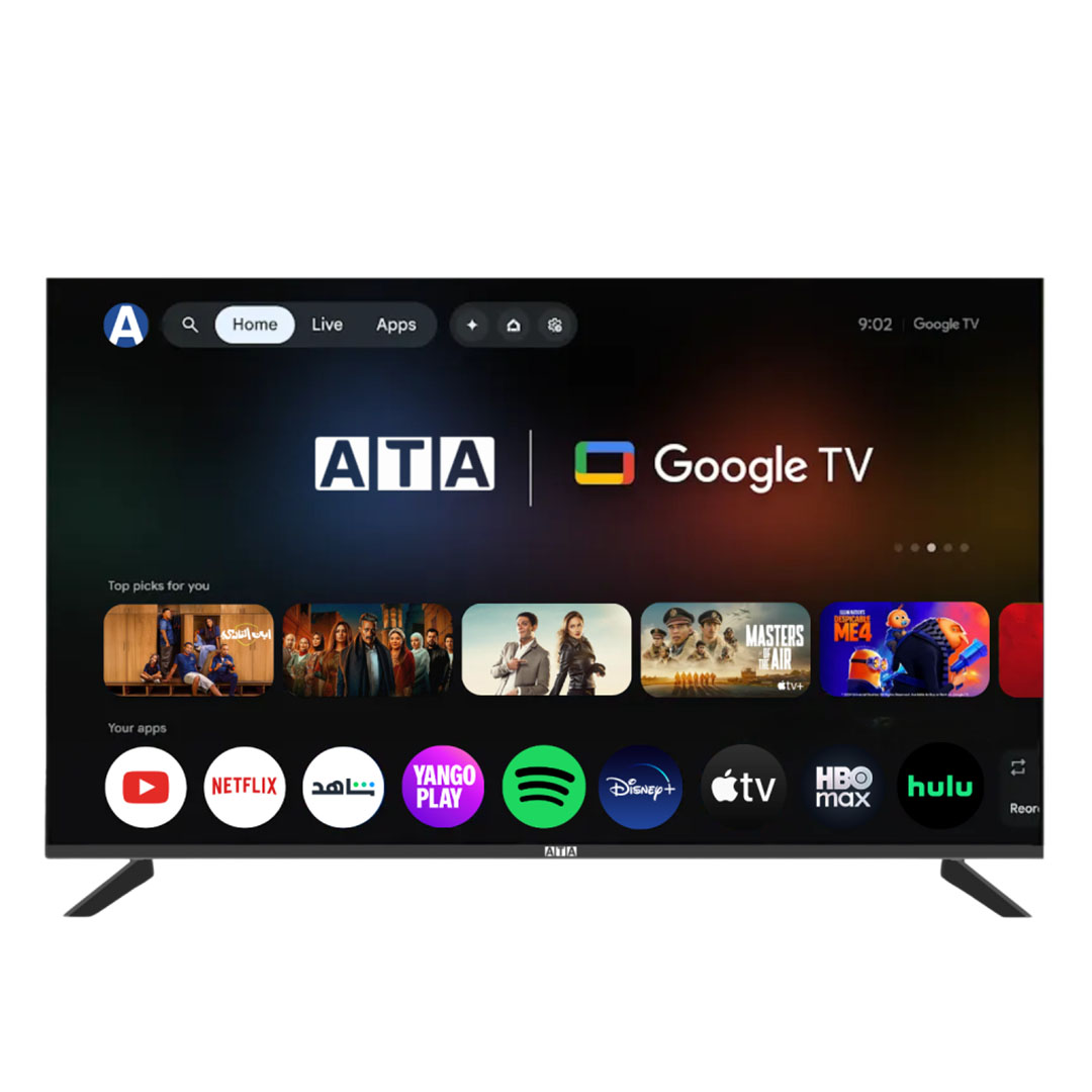 شاشة ايه تي ايه - 65 بوصة - 4K UHD - جوجل سمارت - بدون فريم - ATA65UOG