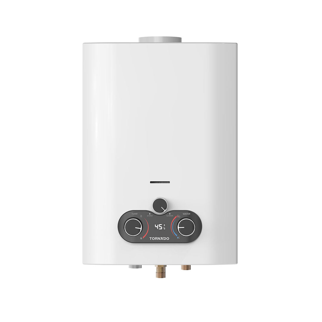 سخان مياه غاز تورنيدو - 6 لتر - أبيض - GHE-C06CTE-W