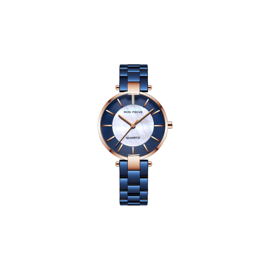 ساعة حريمي كوارتز أنيقة - أزرق - MF0224L