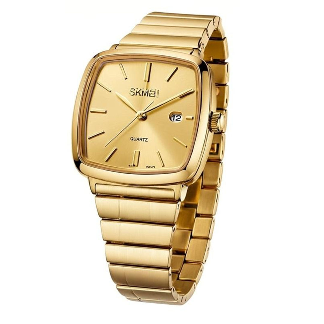 Smael ساعة سكيمي أنالوج للرجال - ذهبي