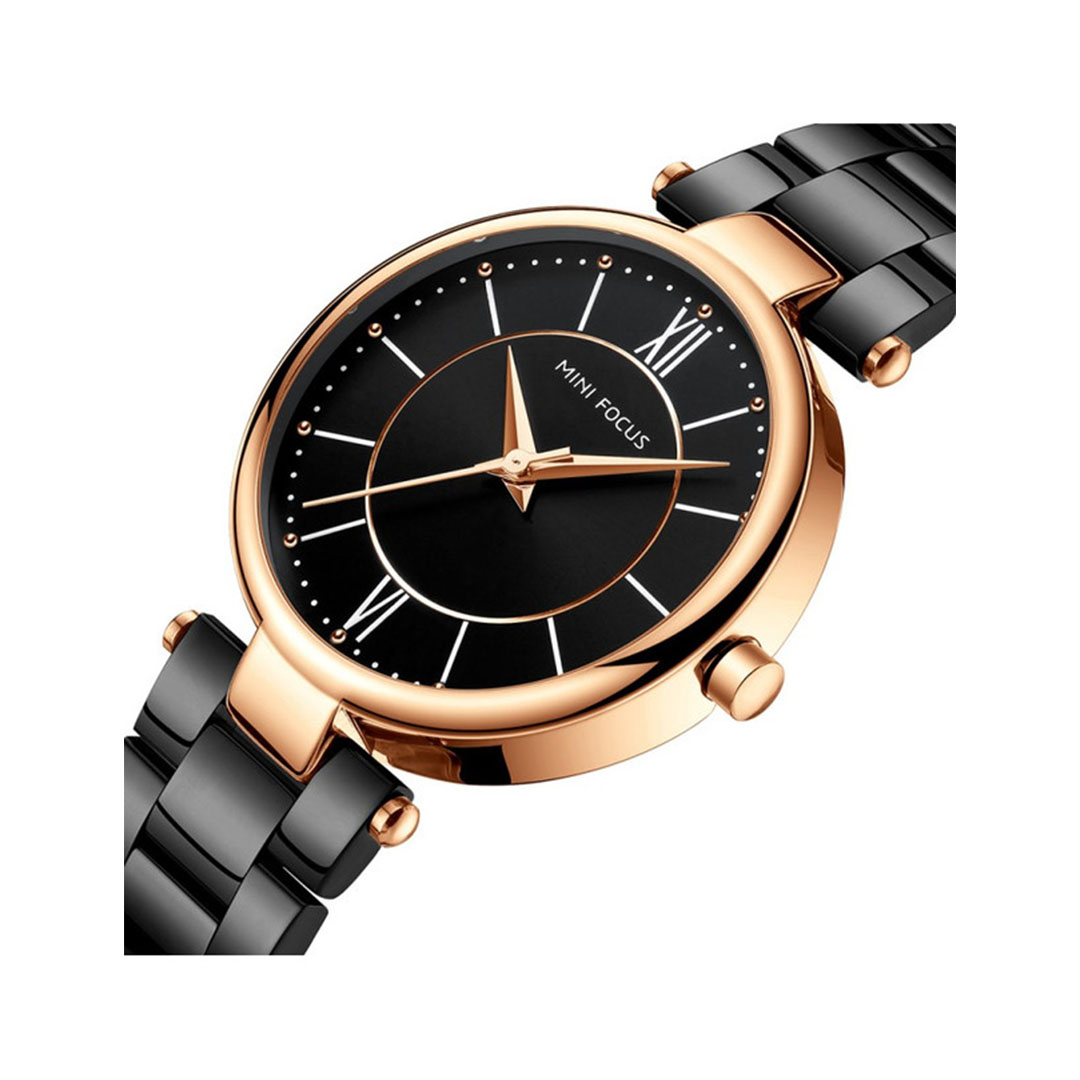 ساعة كاجوال أنالوج حريمي - أسود - MF0189L