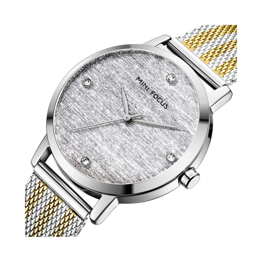 ساعة حريمي كوارتز - فضي/ذهبي - MF0329L