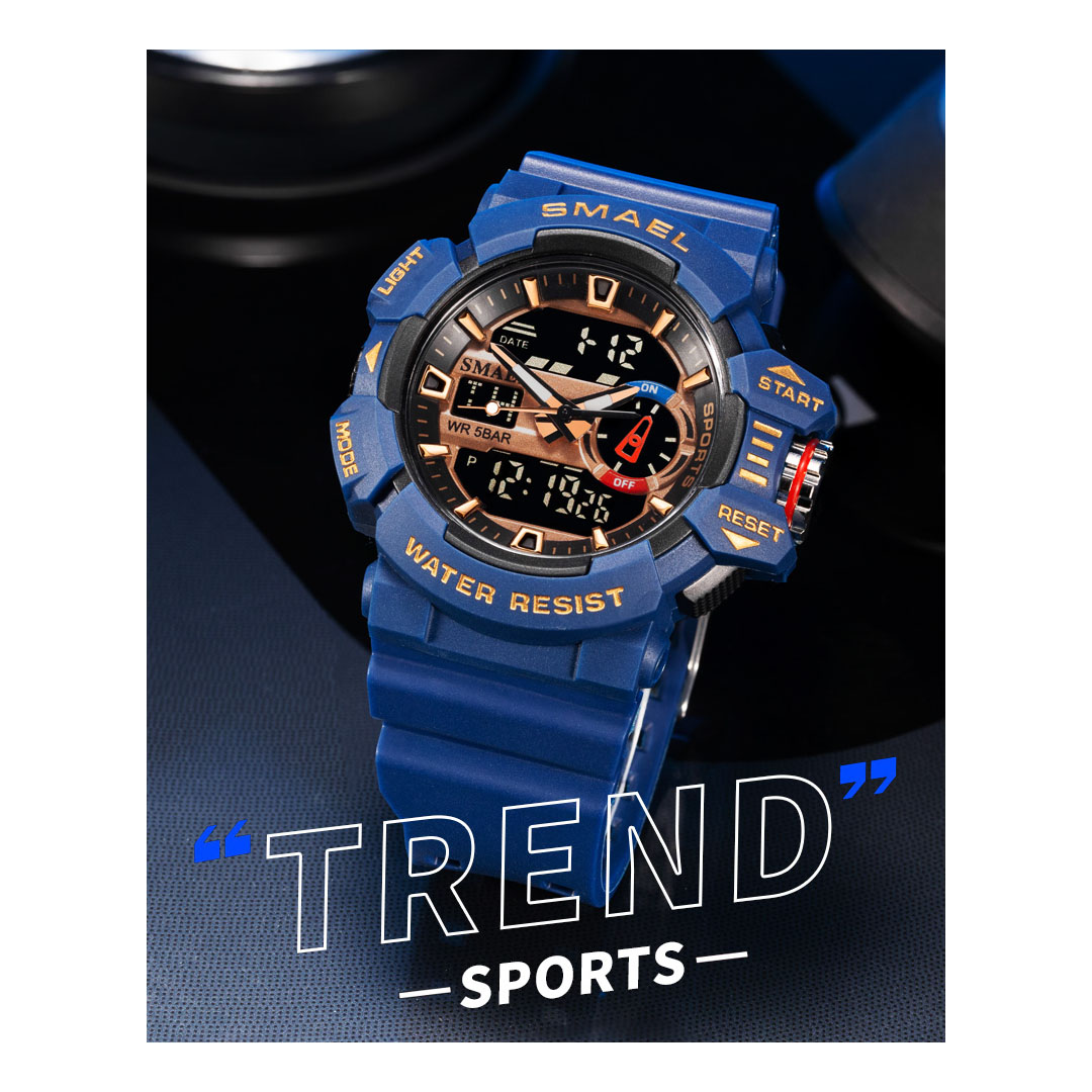 ساعة رجالي رياضية من سمايل - 55ملم