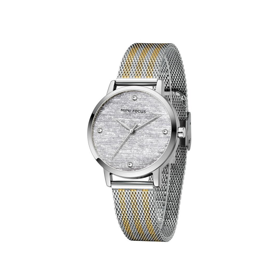 ساعة حريمي كوارتز - فضي/ذهبي - MF0329L