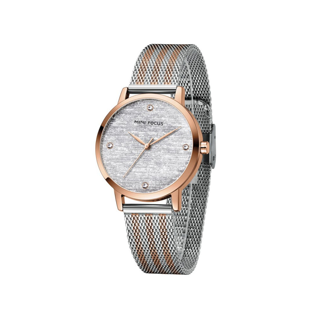 ساعة حريمي كوارتز - فضي/روز جولد - MF0329L