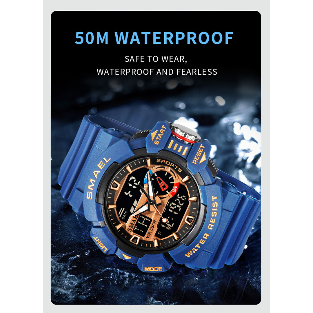 ساعة رجالي رياضية من سمايل - 55ملم