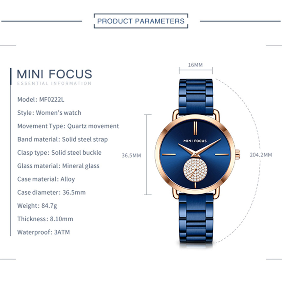 ساعة حريمي كوارتز - فضي - MF0222L